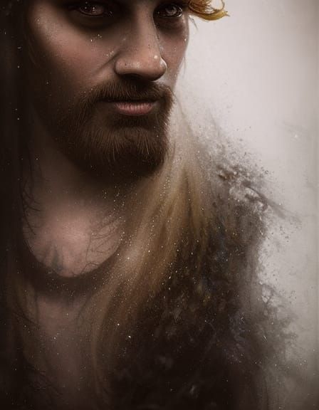 Hyperrealistic Cernunnos Portrait in Dramatic Lighting