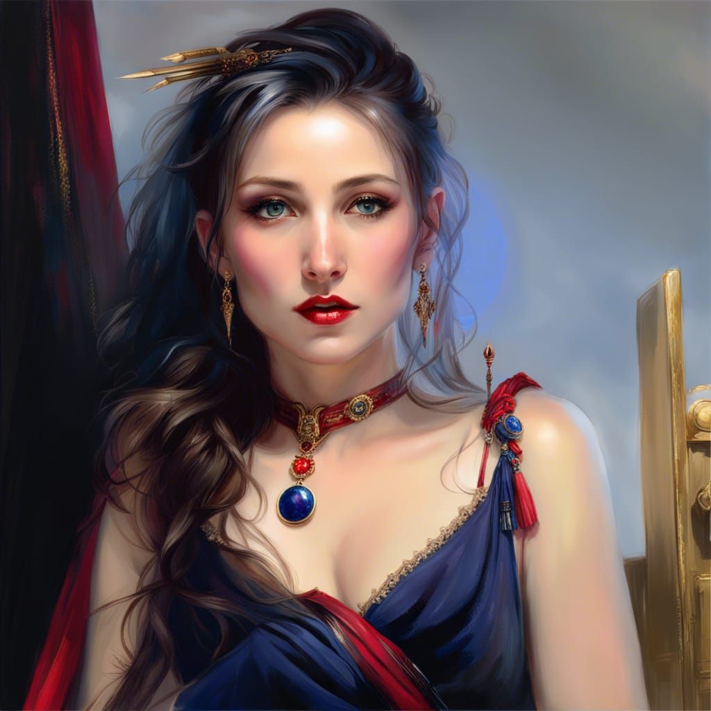 Wolf Warrior Woman in 8k Depth of Field