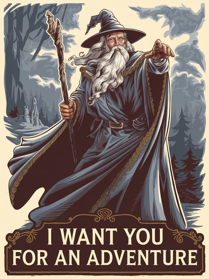 Mystical Wizard Calls to Adventure in Classic Recruitment St...
