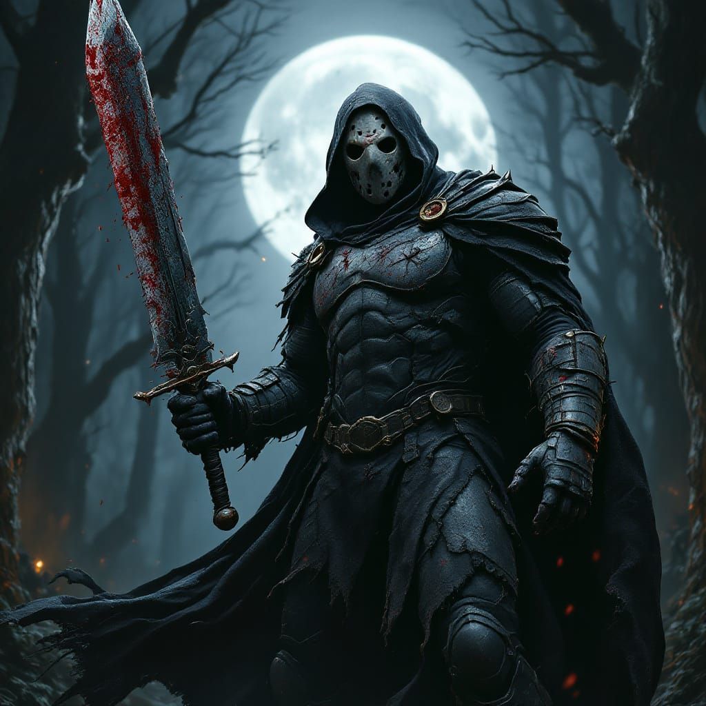 Jason Voorhees as Space Marine in Dark Woods