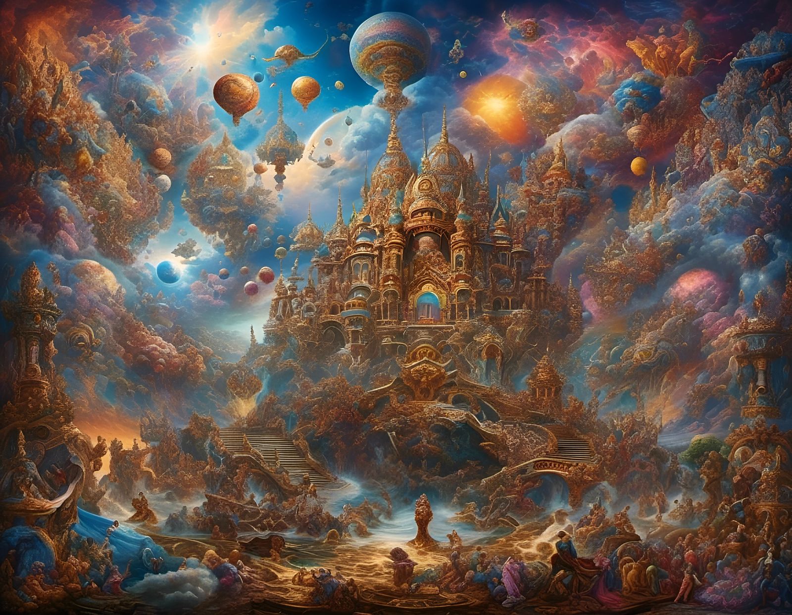 Illusion or just a dream? Mount Meru, or sometimes Mandara, The Indian Olympus