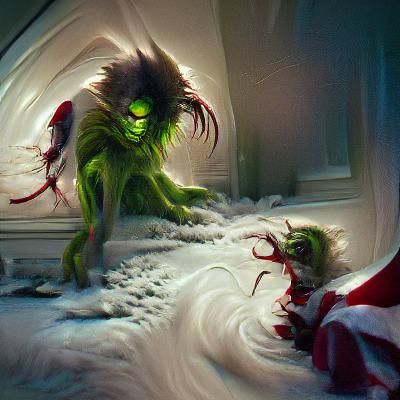 Sinister Horror Grinch Steals Christmas
