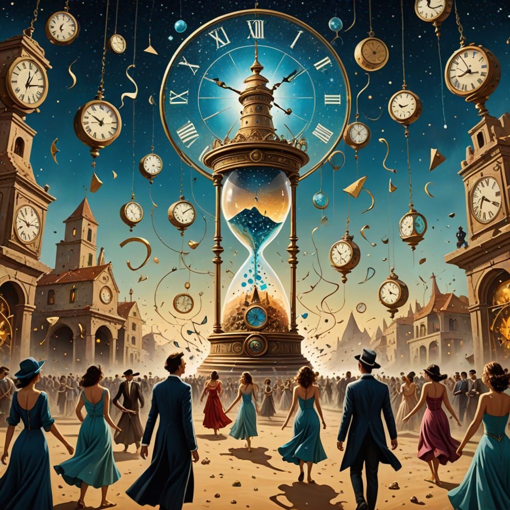 Festival of Broken Clocks Surreal Celebration