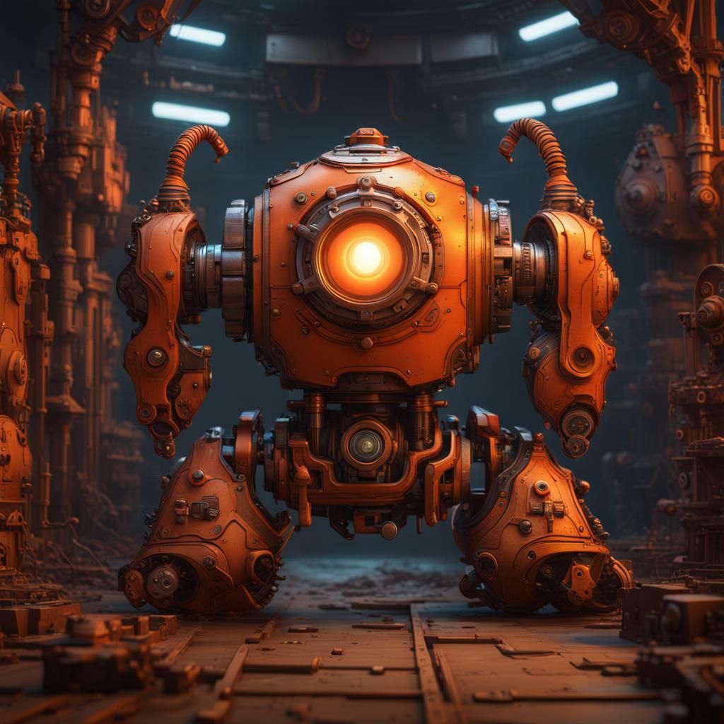 Cybernetic Dwarf Guardian in Fantasy Factory