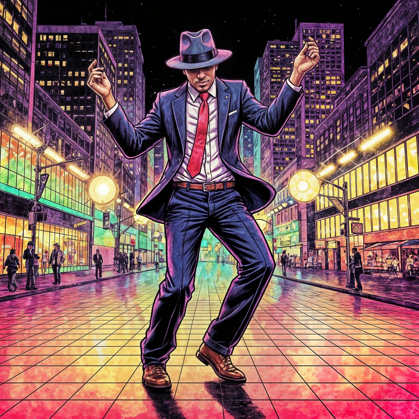 Uptown Funk Saturday Night Party Scene