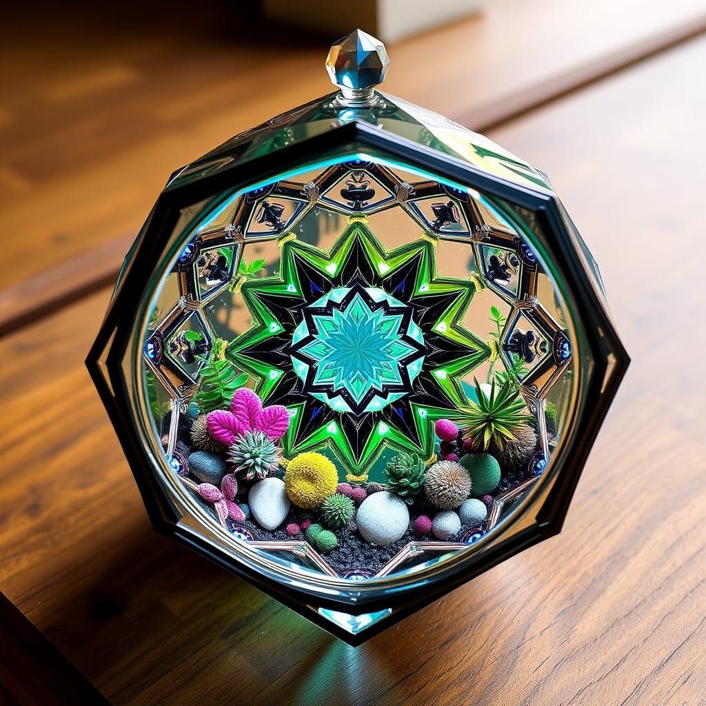 Colorful Kaleidoscope Terrarium Design