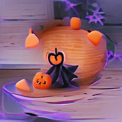 Cute Halloween Pumpkin Cartoon Illustration