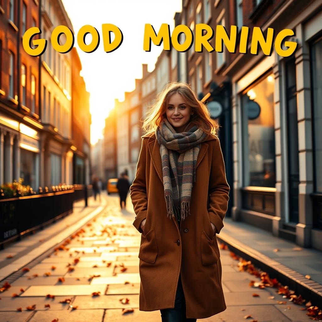 Autumn Morning in London: A Whimsical Scene