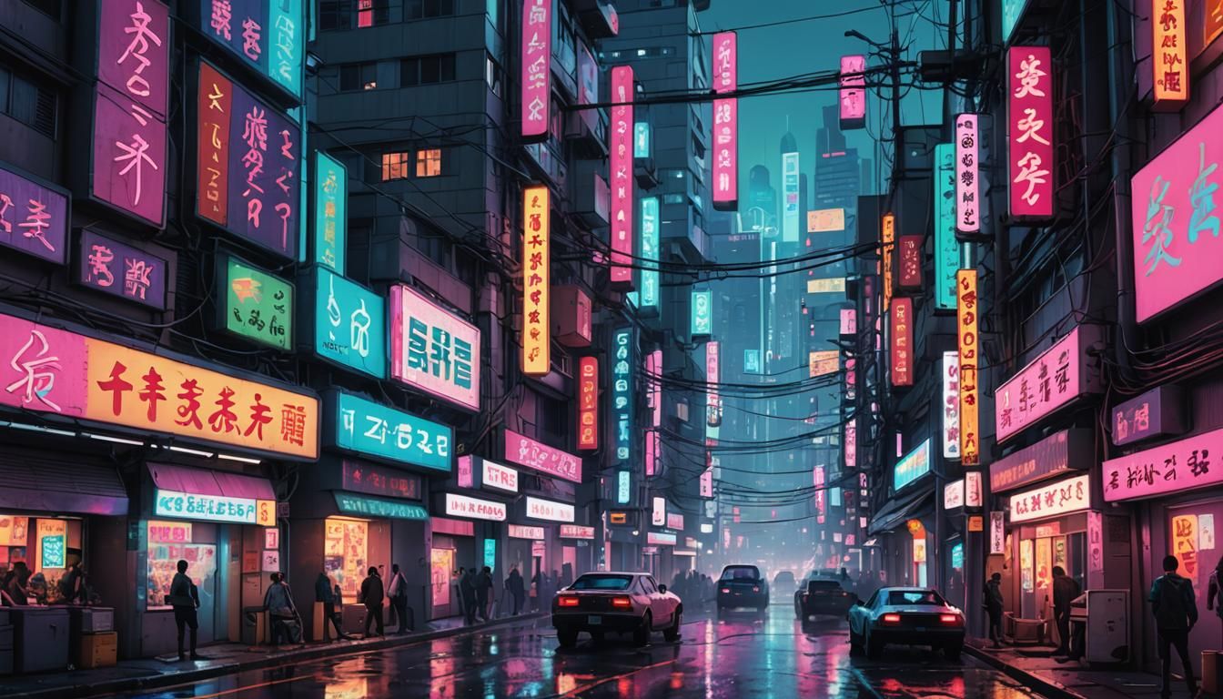 Avenue in Neotokyo 2053