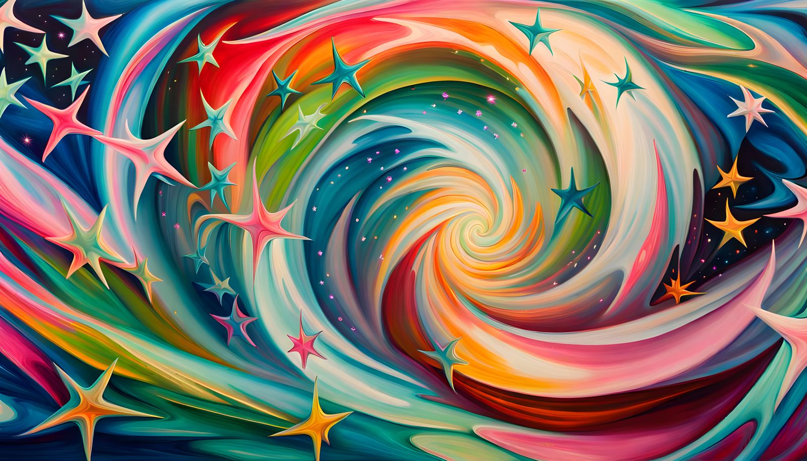 Iridescent Stars in Magnetic Wave Energy Tunnel