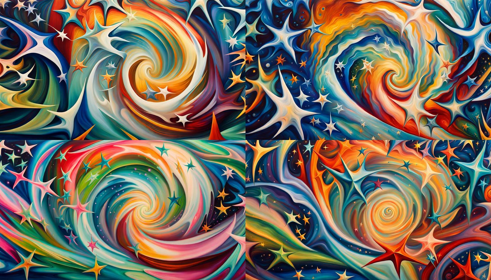 Iridescent Stars in Magnetic Wave Tunnel: Abstract Expressio...