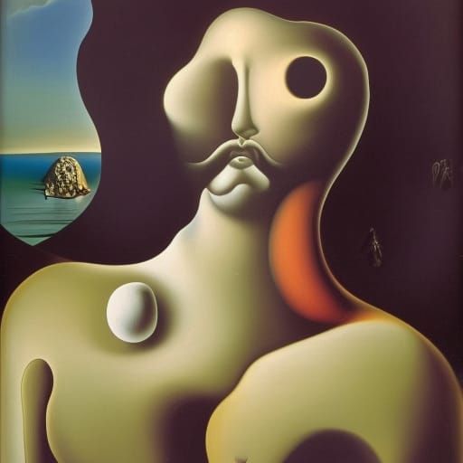 Surrealist Melting Canvas: A Dali-esque Dream