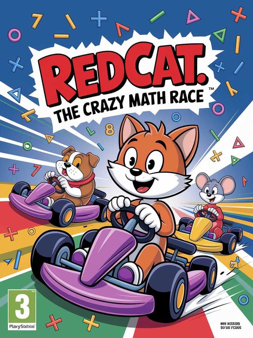 RedCat: The Crazy Math Race - Playstation 5 Cover Art