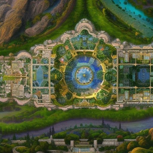 Blueprint of elven king residence