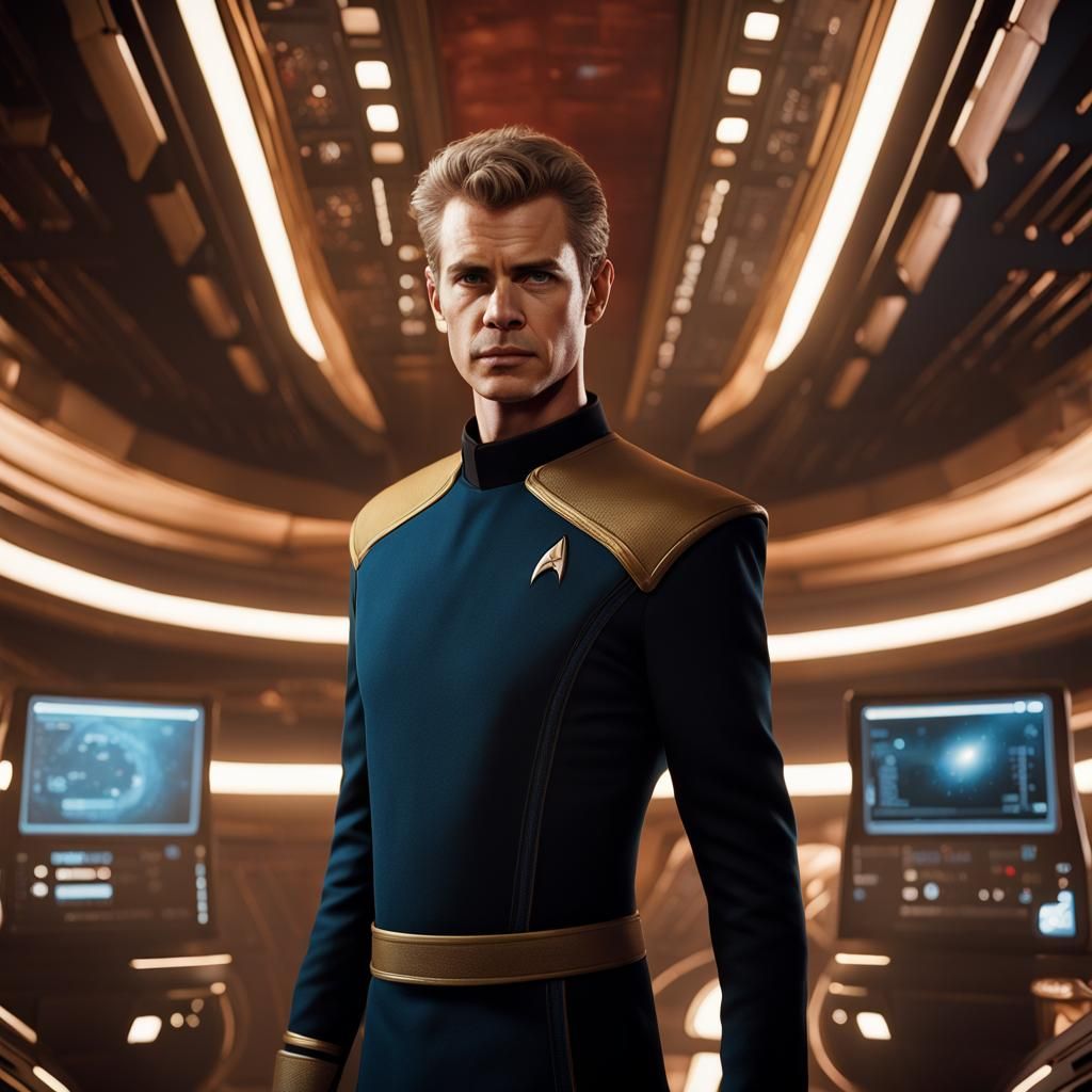 Hayden Christensen as Starfleet Officer in Star Trek