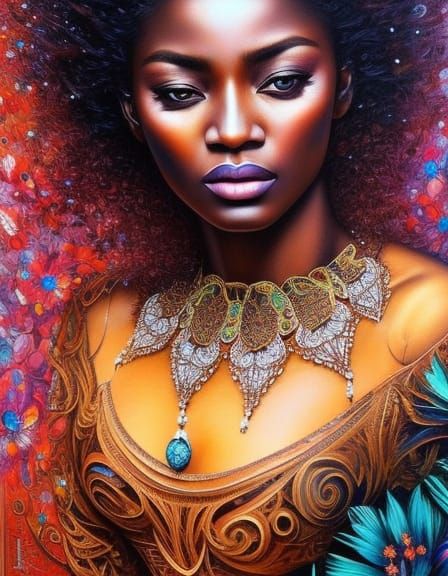 Hyper-Detailed Portrait of a Kenyan Woman