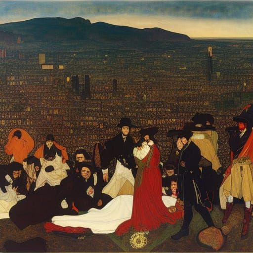 Vampire Peace Meeting in Post-Apocalyptic Zombiecore Style