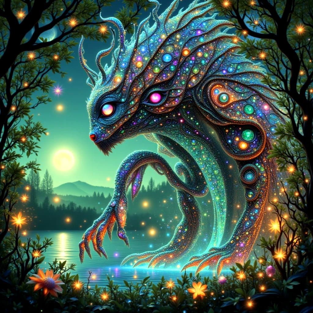 Gargantuan Grid Beast Portal in 3D