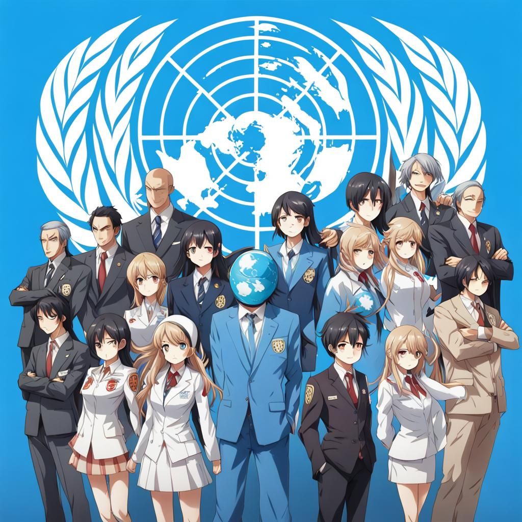 United Nations as Anime Character
