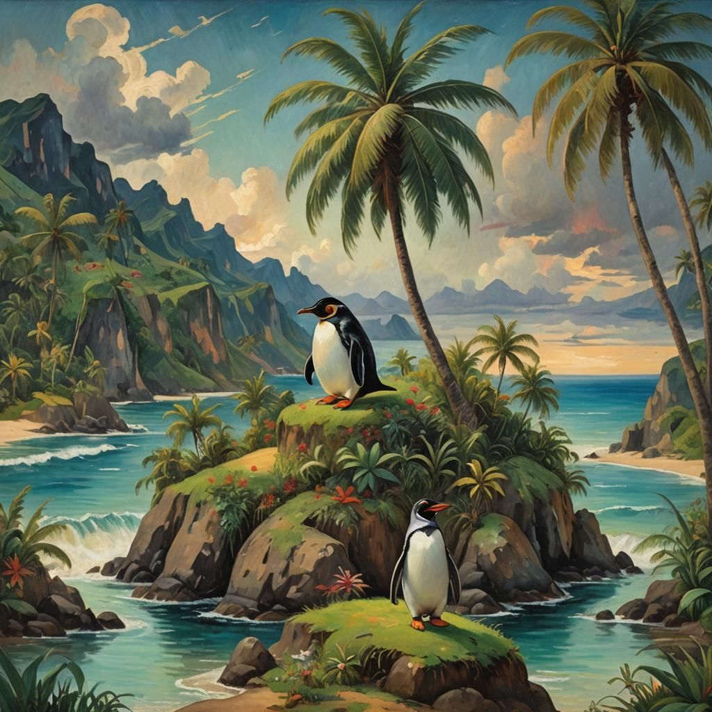 Penguins and Palm Trees
