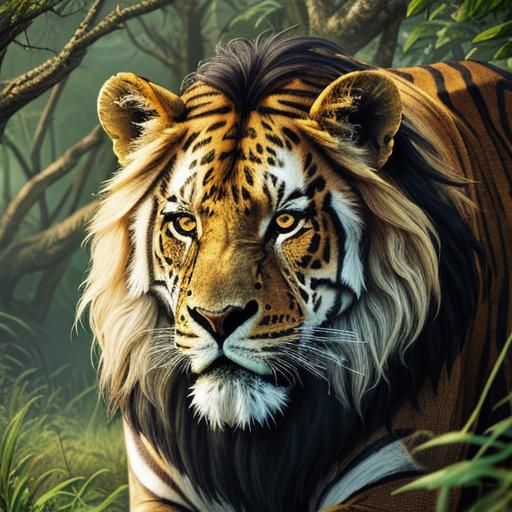 Majestic Lion: King of the Jungle Portrait