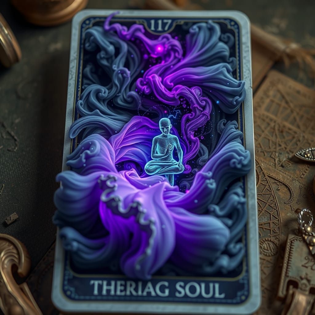 Fractal Soul Tarot Card in 8K