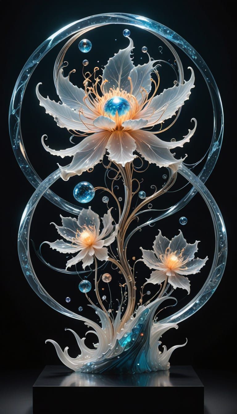 Fantasy glass flower (wish I could by this as a sculpture :D)