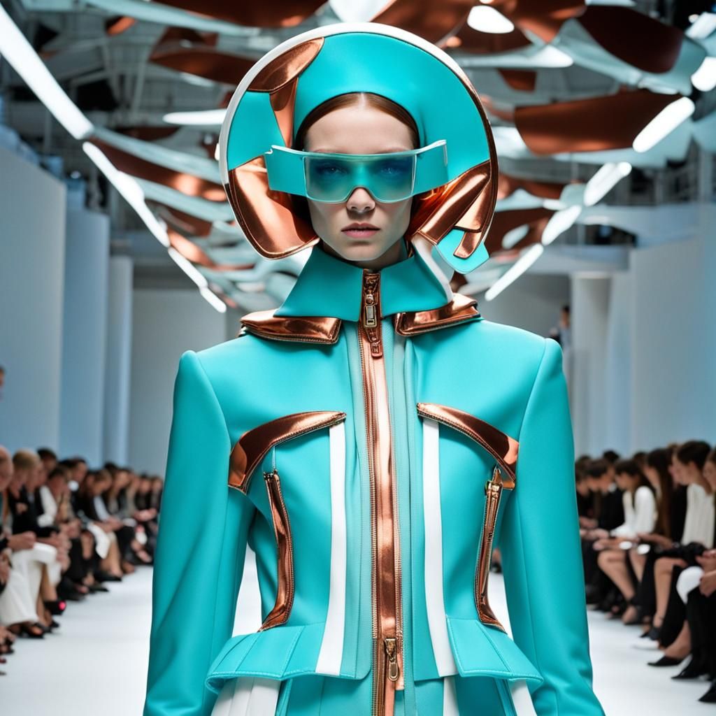 Futuristic Fashion in Avant-Garde Surrealist Pop Style