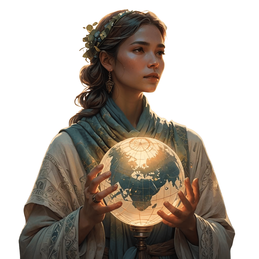 Global Citizen Collage: Detailed Matte Painting in 8K