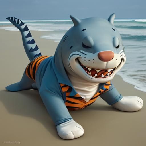 Shark as Tigger Character