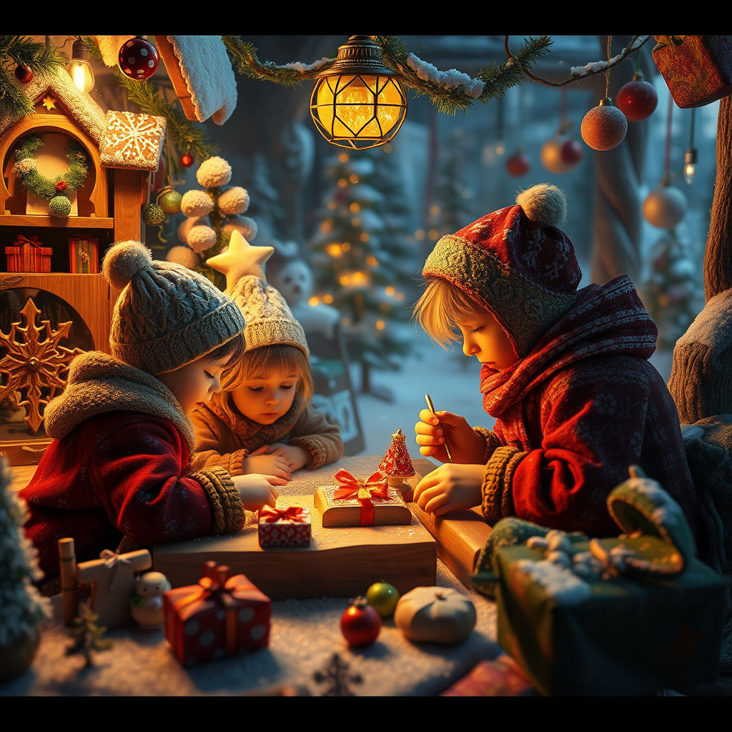 Children's Christmas Crafting: A Winter Wonderland Scene