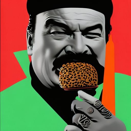 Abstract Art: Steven Seagal Eating a Sandwich