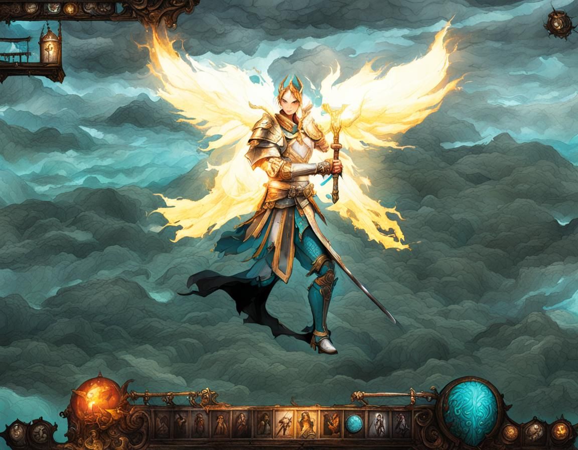 Turquoise Knights in Shining Armor Fantasy Art