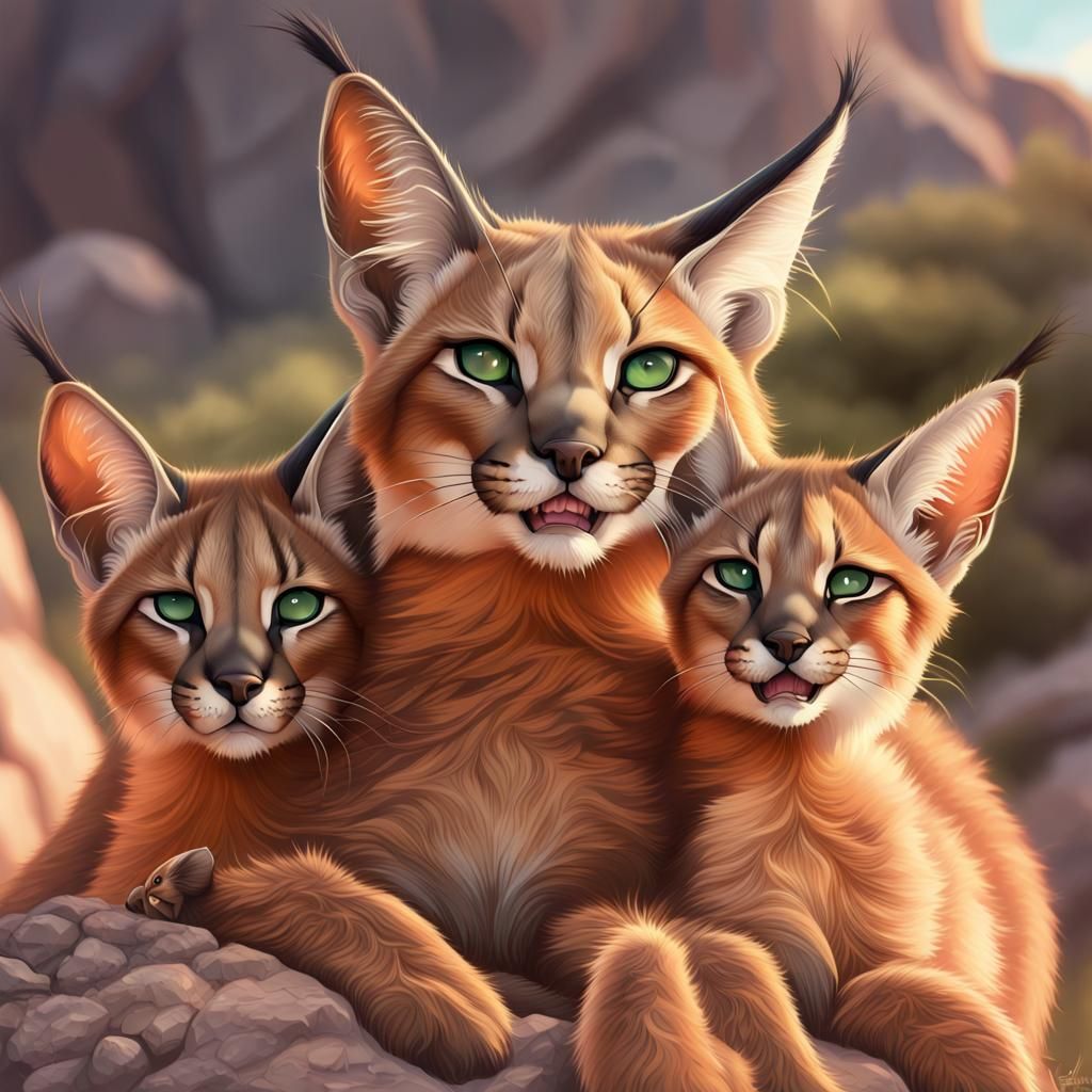 Caracal family