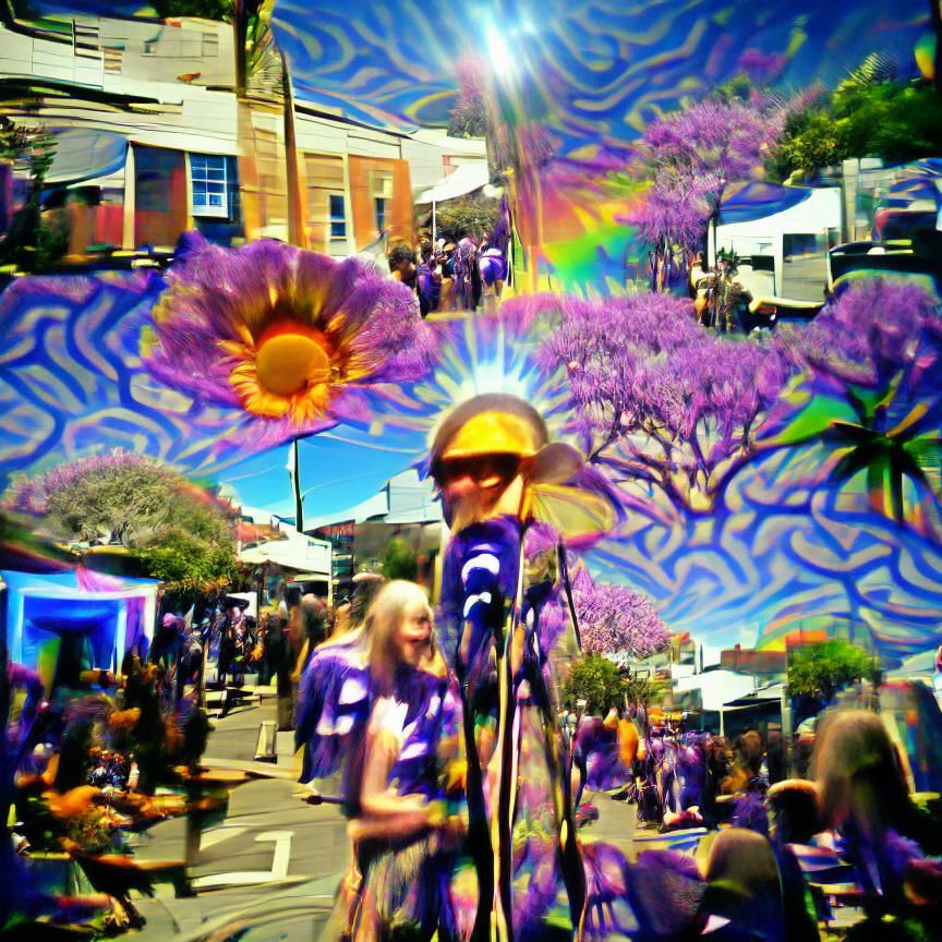 Psychedelic Jacaranda Festival in Sunshine