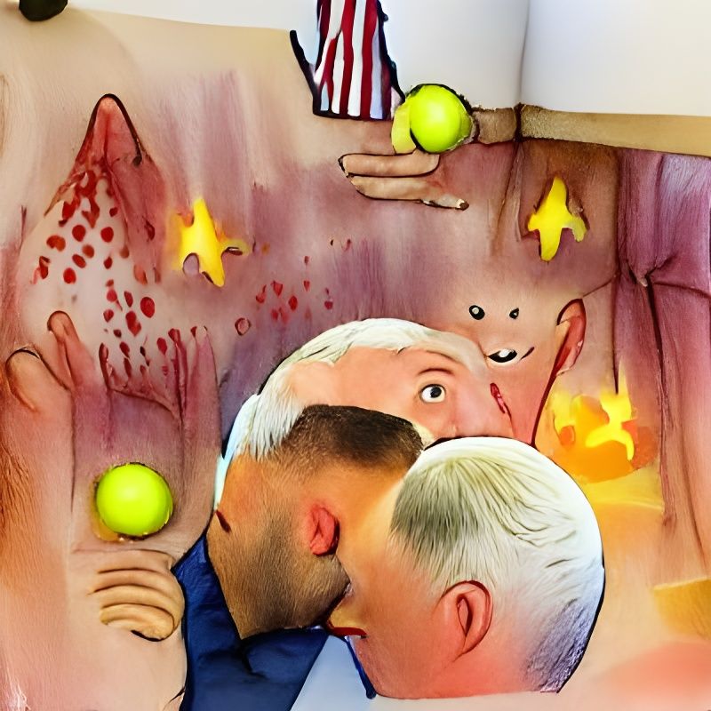 Disturbing Torture Scene in Storybook Illustration Style