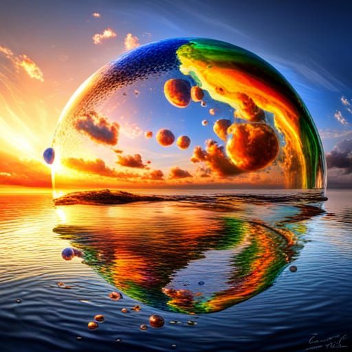 Prismatic Bubbles in a Crystalline Whirlwind