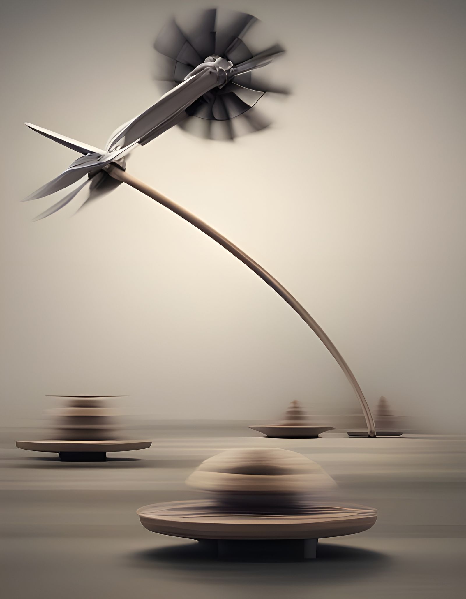 Spinning Windmills Inside Brain with 3D Textures