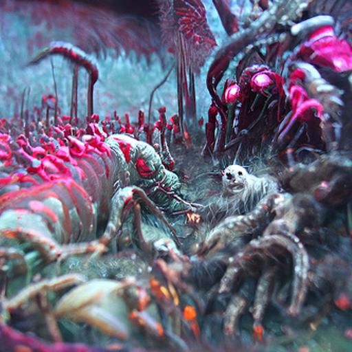 Horror Alien Forest with Deadly Beasts