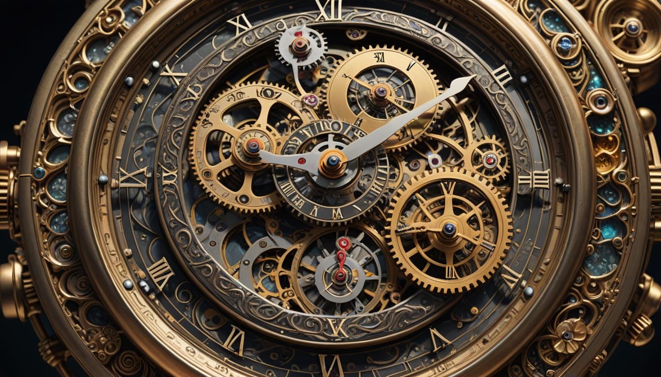 Magical Antique Clocks with Miniature Worlds