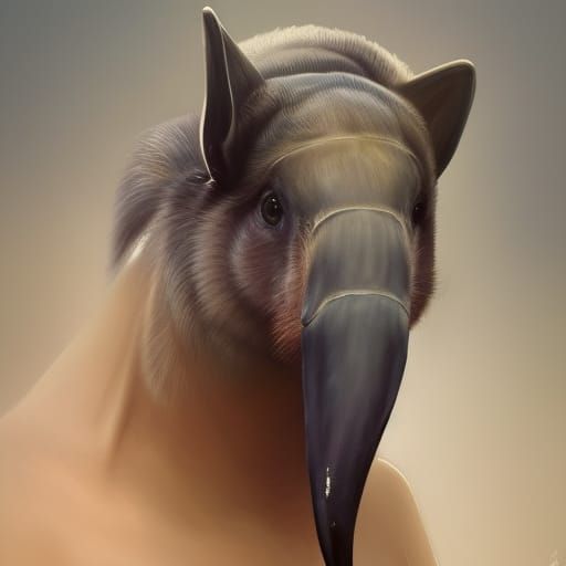 Hyperdetailed Anteater-Man Portrait in Digital Art