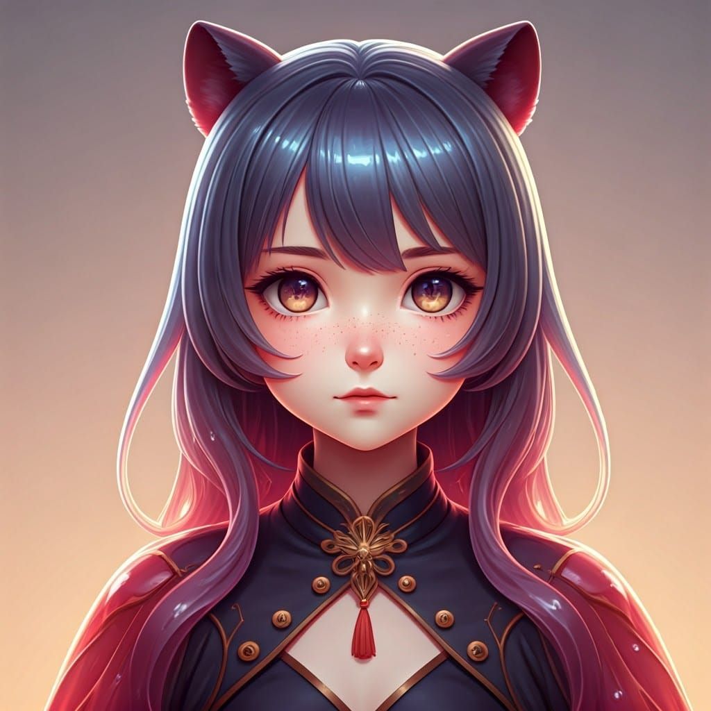 Ethereal Jello Beings in 3D Anime Art Style