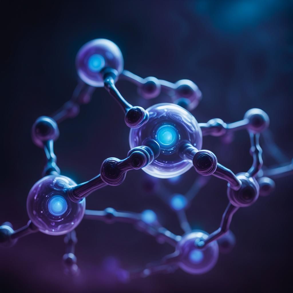 Omicron Molecule: Hyper-Realistic Concept Art
