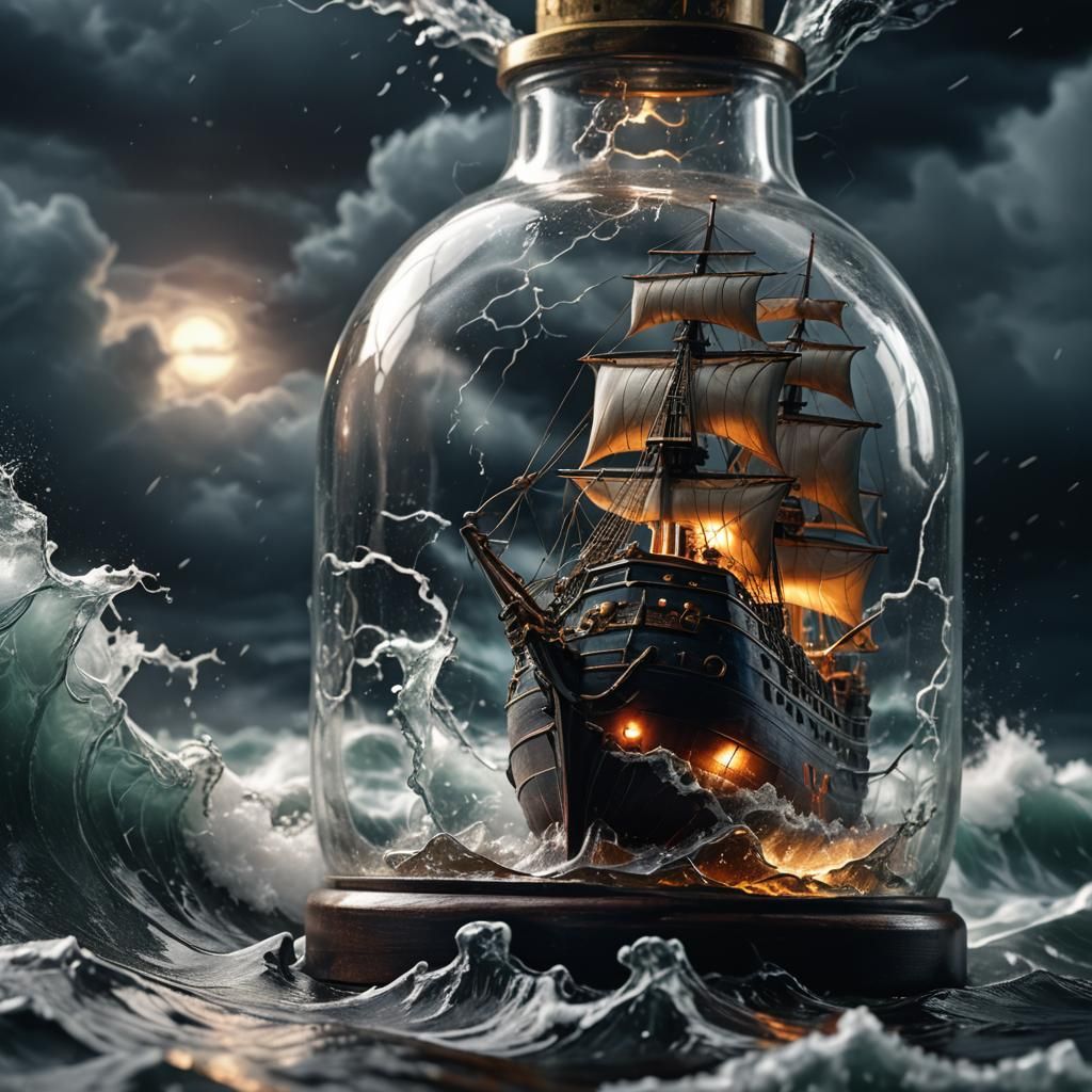 Ship in a Bottle: Hyperrealistic Macro Photography