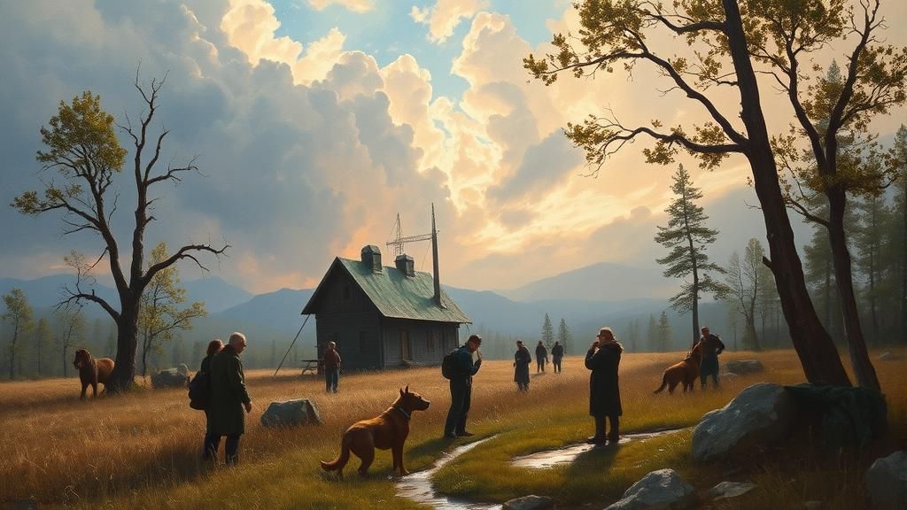 Gurney-Style Oil Painting of a Random Scene