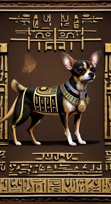 Organic Ancient Egyptian Motherboard Chihuahua