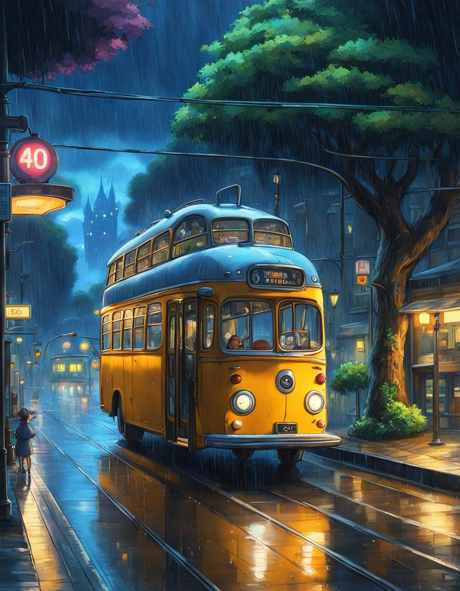 Anime Rain Landscape