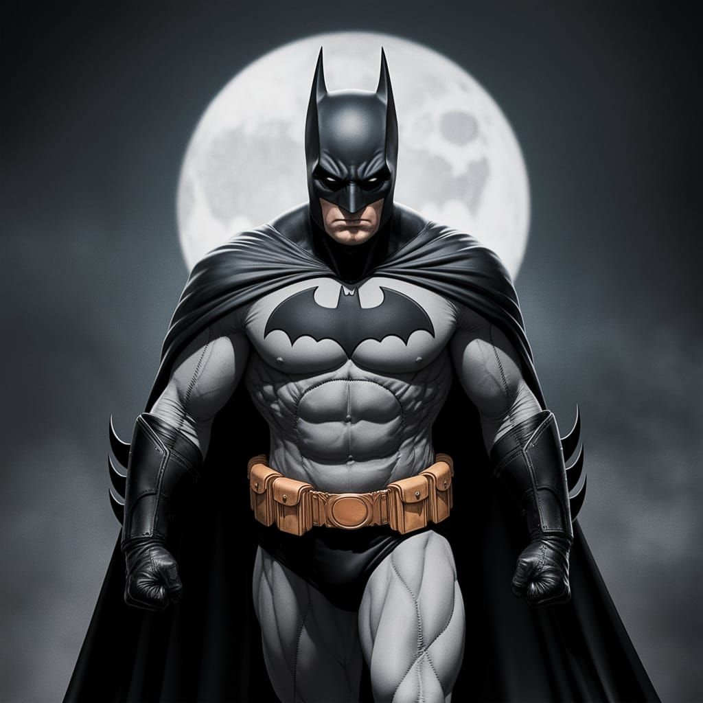 Gothic Clown Batman Leaps in HDR Splendor