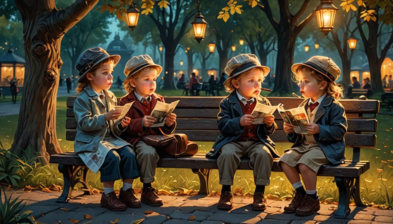 Babies Living Like Adults: a Matte Painting