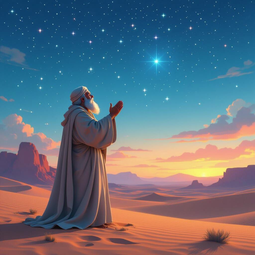 Desert Prophet's Prayer: 3D Cartoon Animation